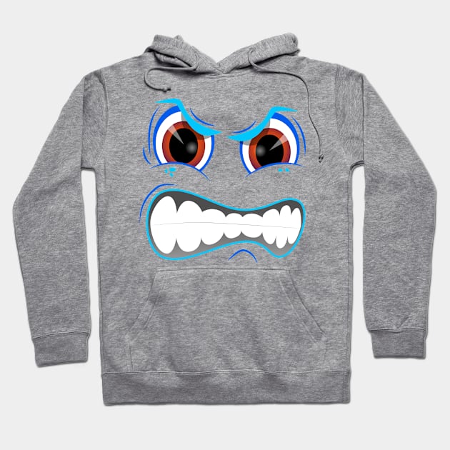 Mad Emoticon Smiley Face Shirt Bl Hoodie by Brobocop